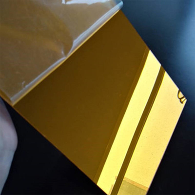 316 แผ่นเหล็กสแตนเลสรีดเย็นเคลือบ PVD, AISI 201 4x8 Stainless Steel Sheet