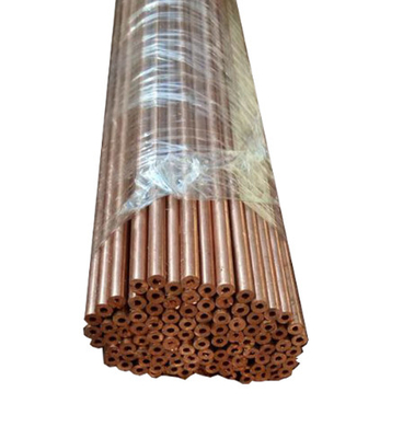 C10400 C10500 C10700 EN H62 H65 H68 ท่อโลหะไม่มีรอยต่อท่อตรง / ท่อทองแดง OD 1/2" 3/4" ท่อกลมทองแดง