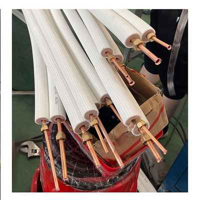 ราคาที่แข่งขันท่อทองแดงหุ้มฉนวน AC HVAC เครื่องปรับอากาศท่อทองแดงหุ้มฉนวน / ท่อท่อเครื่องปรับอากาศ