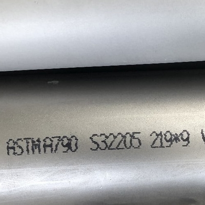 ASTM A790 2205 พล็อตสแตนเลส 1000-8000mm ความยาวความต้านทาน