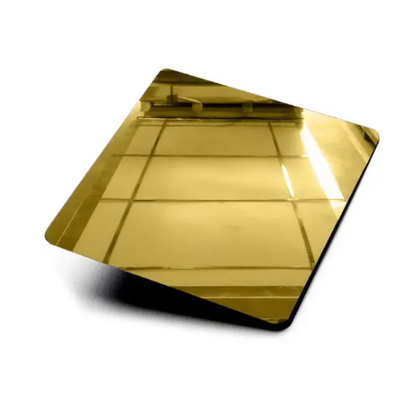AISl 201 J2 Ti-Gold 8K Mirror Cold Rolled Stainless Steel Sheet สําหรับการผลิตอุปกรณ์เคมี