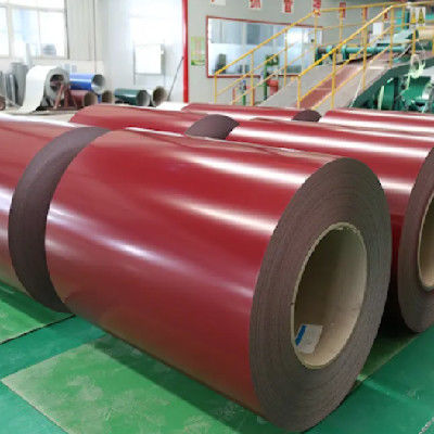 0.7mm Q235 ขดลวดเหล็กชุบสังกะสีแบบจุ่มร้อน, 1500mm Ppgi Prepainted Steel Coil